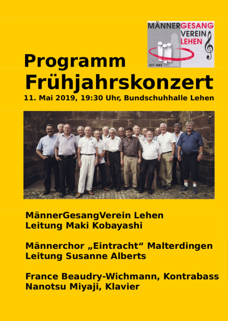 Konzert Programm 2019